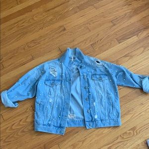 free people pearl jean jacket